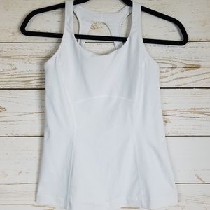  Lululemon Run Pace White Tank Size 6